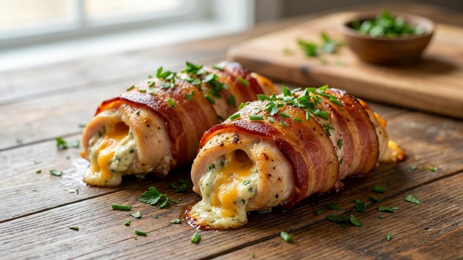 Bacon Wrapped Chicken Roll Ups Recipe You'll Crave 6 bacon wrapped chicken roll ups step