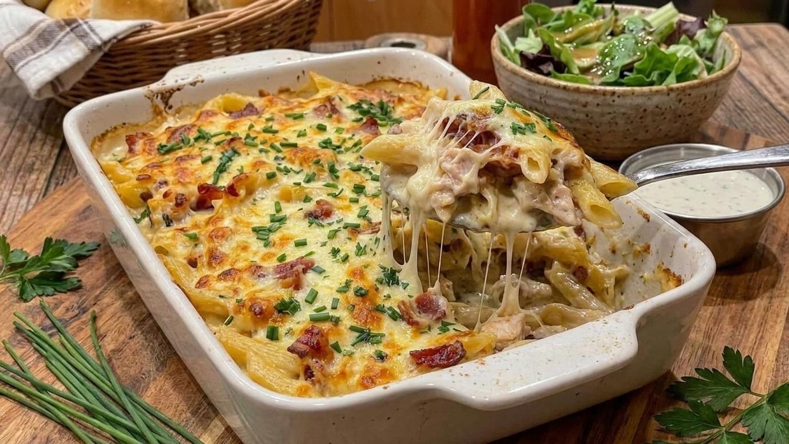 Cheesy Bacon Chicken Bake with Cream Cheese and Ranch 9 Cheesy Bacon Chicken Bake