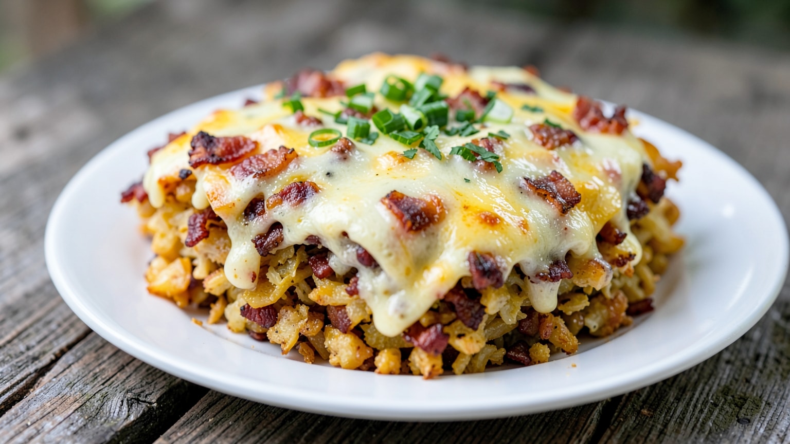 Cheesy Bacon Ranch Egg Bake: Easy Breakfast Casserole 7 Cheesy Bacon Ranch Egg Bake - close-up