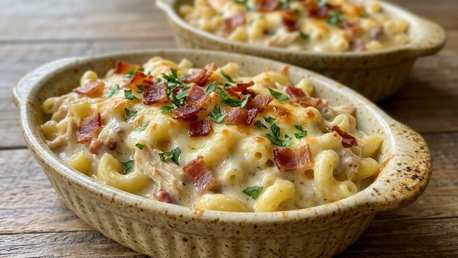Chicken Bacon Ranch Macaroni Bake with Cream Cheese 9 Chicken Bacon Ranch Macaroni Bake