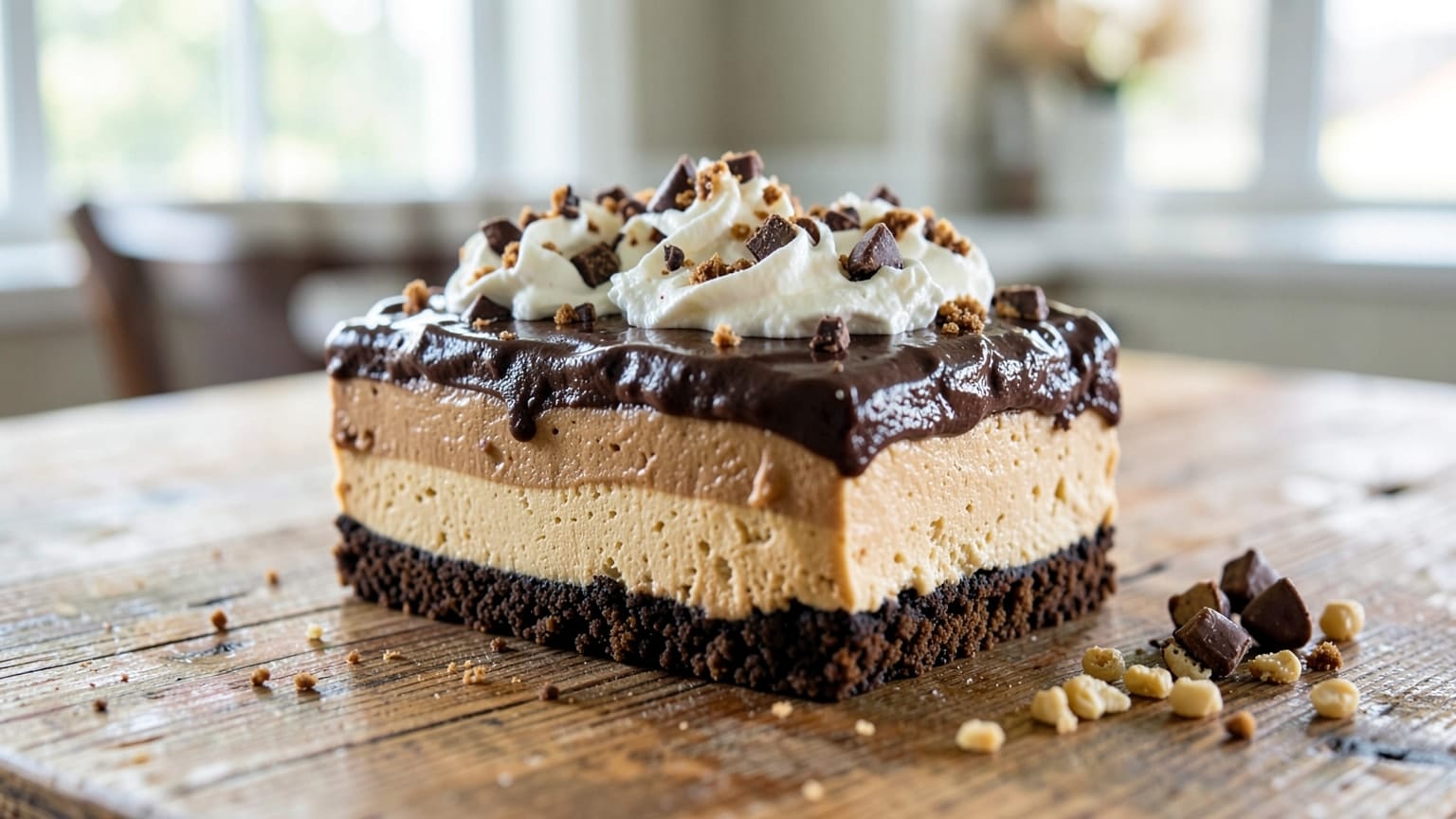 Chocolate Peanut Butter Lasagna Recipe You'll Crave 8 chocolate peanut butter lasagna