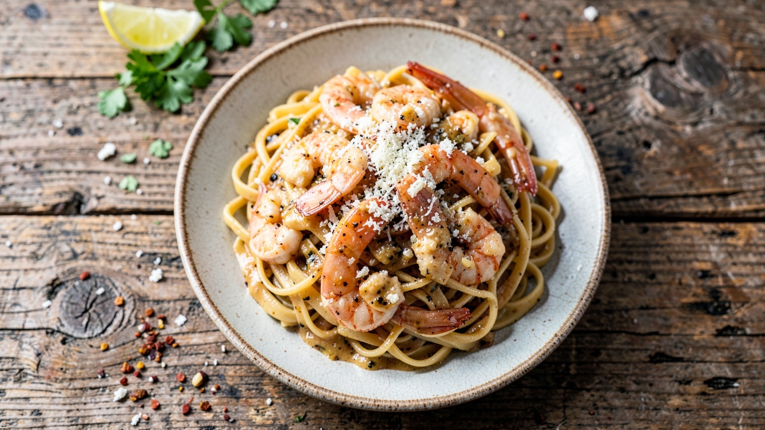 Cowboy Butter Shrimp Linguine (Easy 30-Minute Dinner) 6 cowboy butter shrimp linguine step