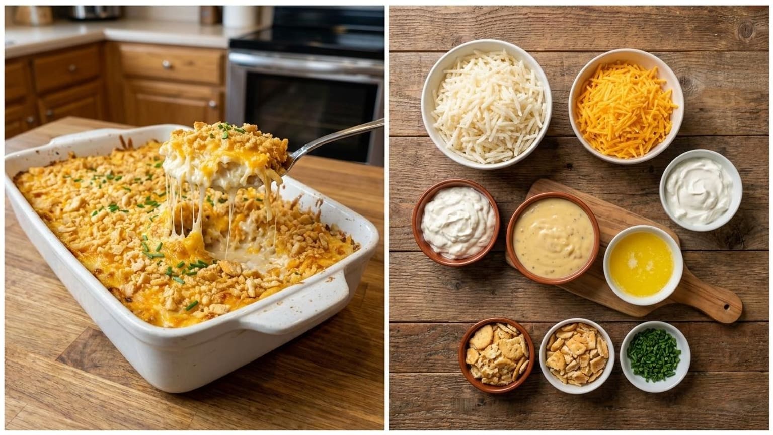 Cracker Barrel Hashbrown Casserole Best Copycat Recipe 6 Cracker Barrel hashbrown casserole step