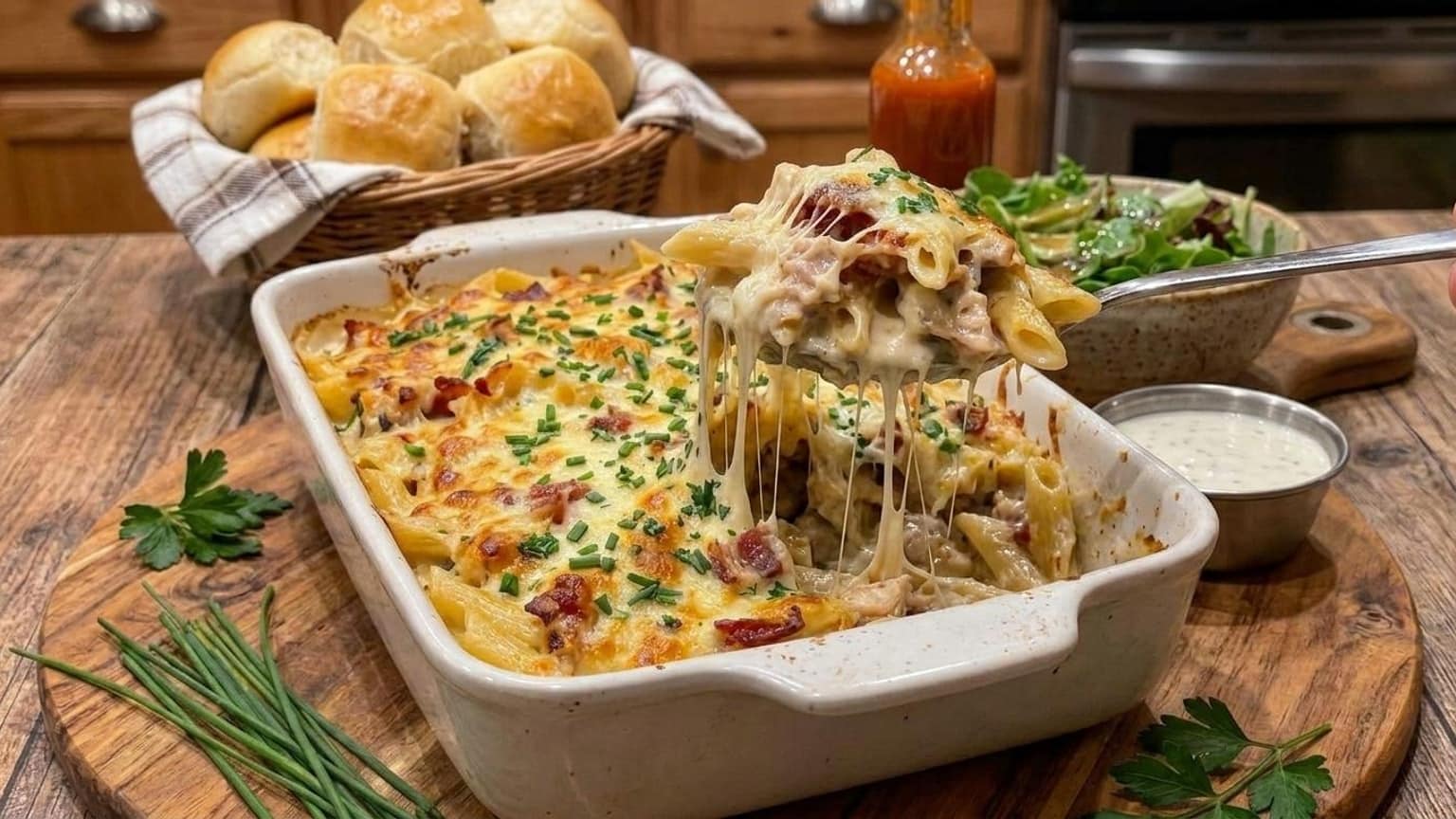 Does a Creamy Rigatoni with Italian Sausage Sound Like Your Next Dinner? 8 creamy rigatoni with Italian sausage - serving