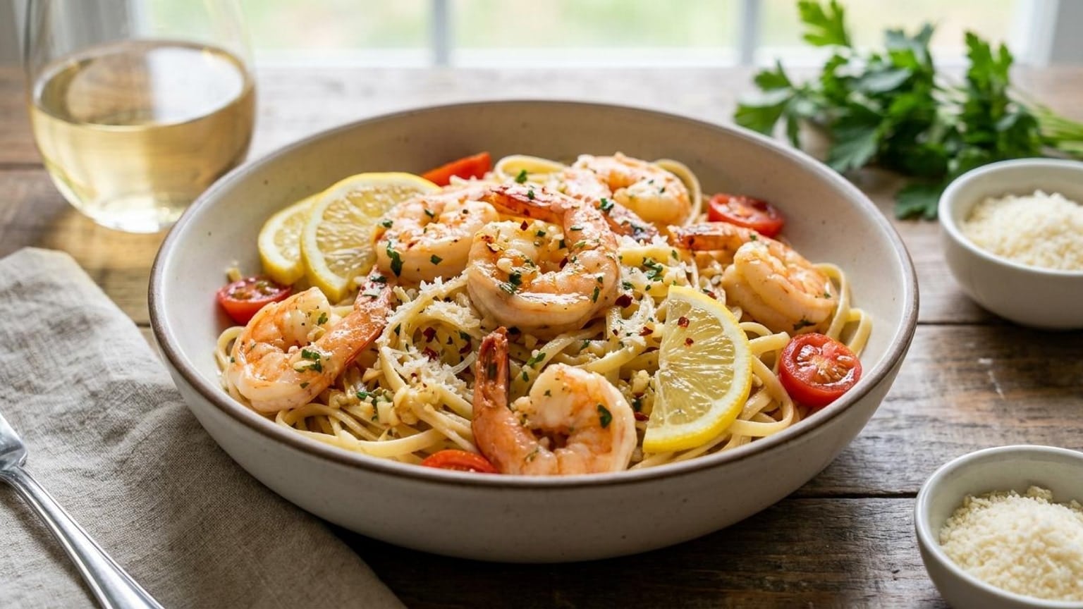 Garlic Butter Shrimp Scampi Pasta 6 Garlic Butter Shrimp Scampi Pasta step