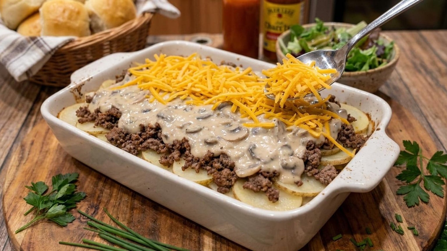 Hobo Casserole Ground Beef Recipe Easy - Family Weeknight Dinner 7 hobo casserole ground beef - close-up