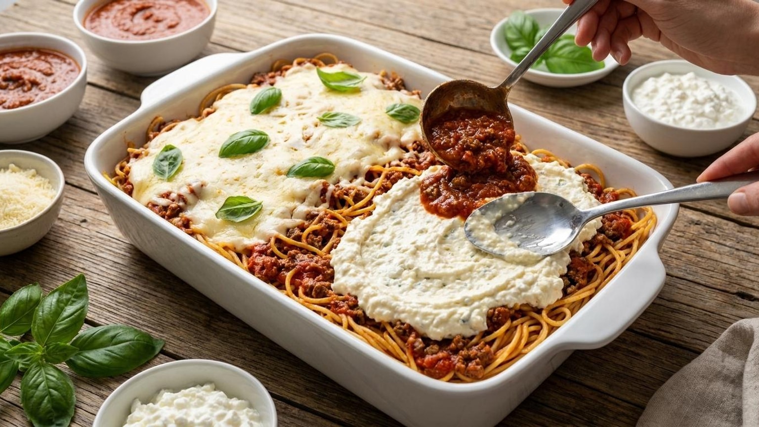Million Dollar Baked Spaghetti Recipe You'll Crave 7 Million Dollar Baked Spaghetti - close-up