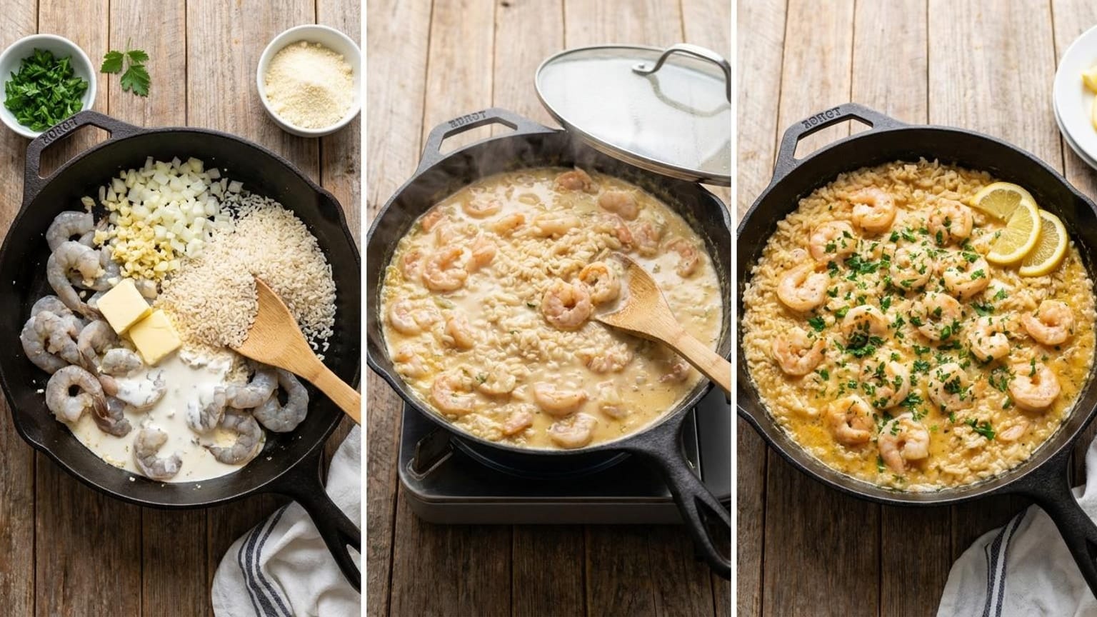One Pot Creamy Garlic Butter Shrimp and Rice 7 garlic butter shrimp and rice - close-up