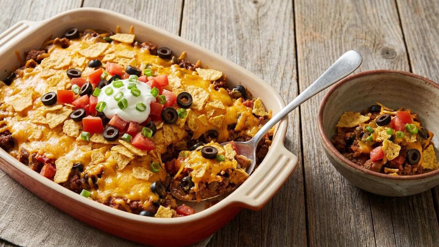 Walking Taco Casserole - Easy Weeknight Dinner 8 Walking Taco Casserole - serving