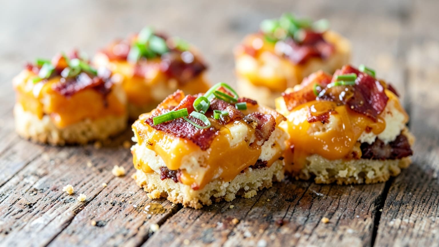 Bacon Cheddar Cheesecake Bites Recipe You'll Crave 8 bacon cheddar cheesecake bites
