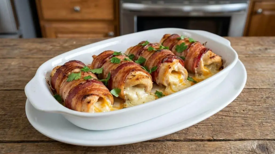 bacon wrapped chicken roll ups