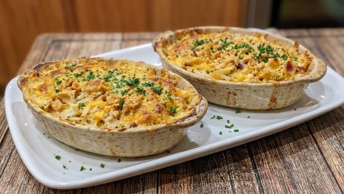Chicken Bacon Ranch Penne Bake