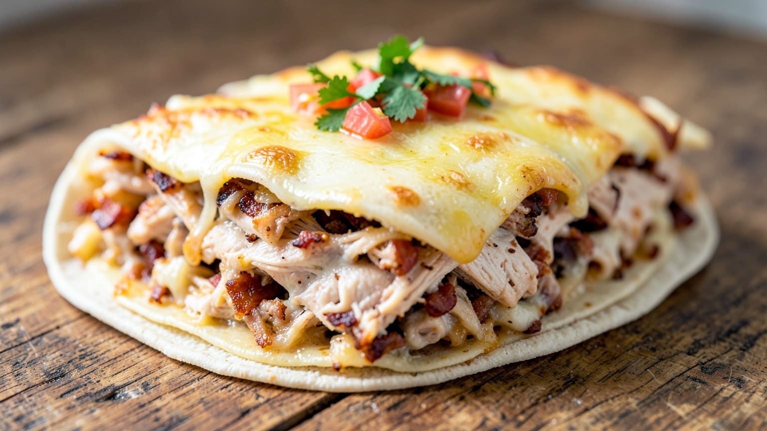 Chicken Enchilada Casserole with Bacon and Cream Cheese 8 chicken enchilada casserole