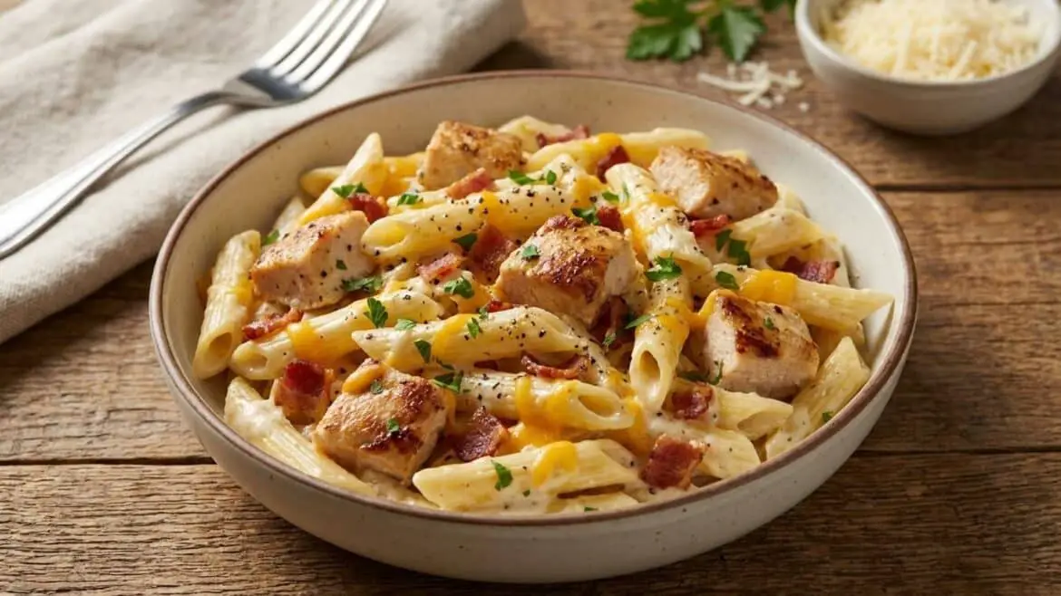 Creamy Crack Chicken Pasta