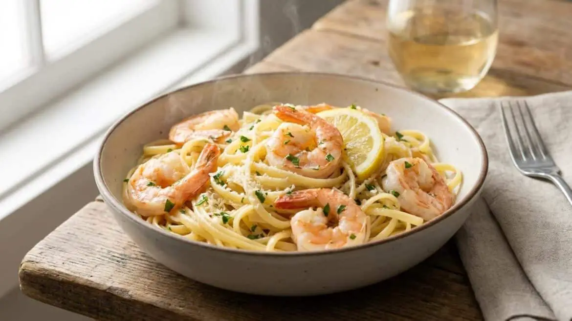 Garlic Butter Shrimp Scampi Pasta